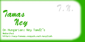 tamas ney business card